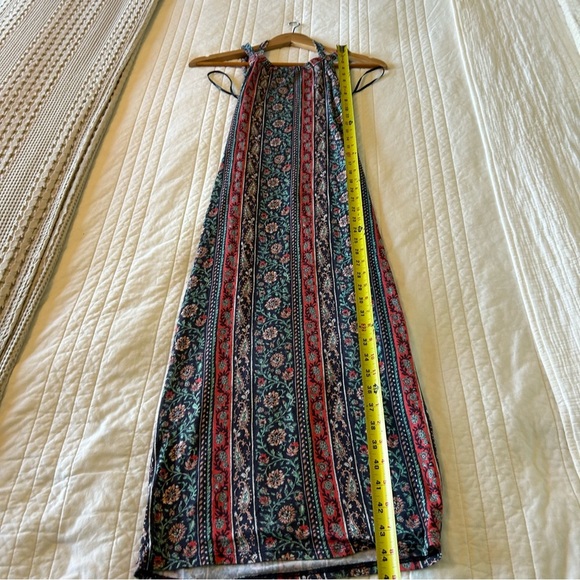 Lulus Kiss the Sky Navy Blue Print Midi Dress. Size XS. - Picture 12 of 12